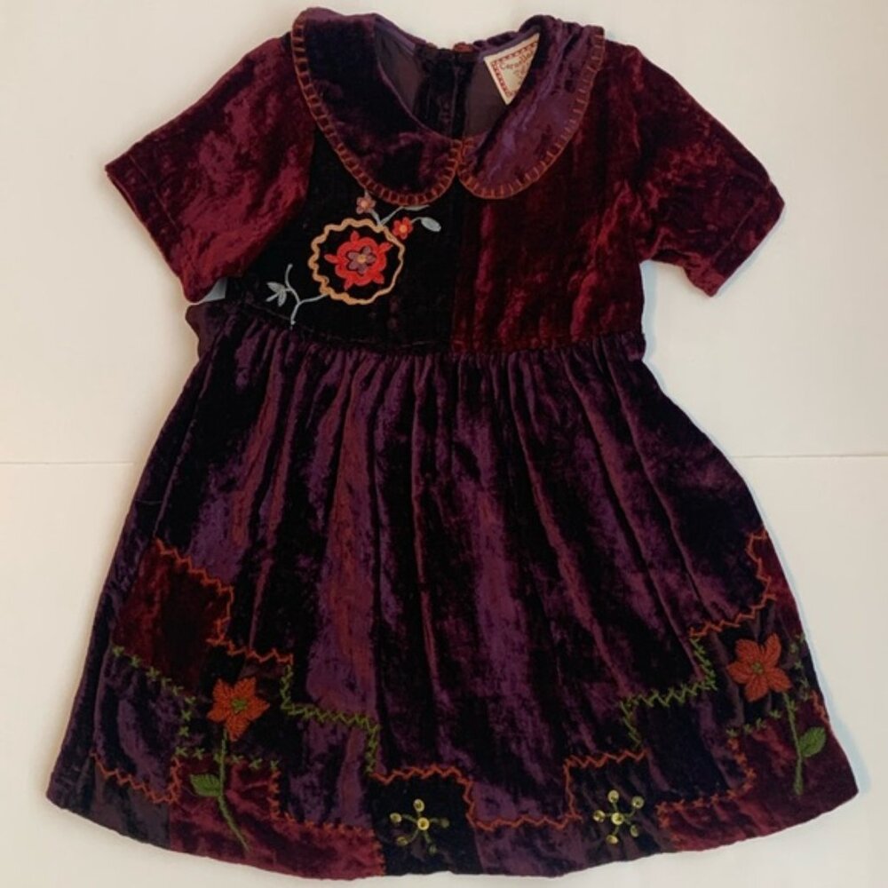 Host Pick! ❤️ April Cornell Velvet Embroidered Dress